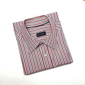 Massimo Dutti Striped Fitted Button Down Shirt, Long Sleeves size XL